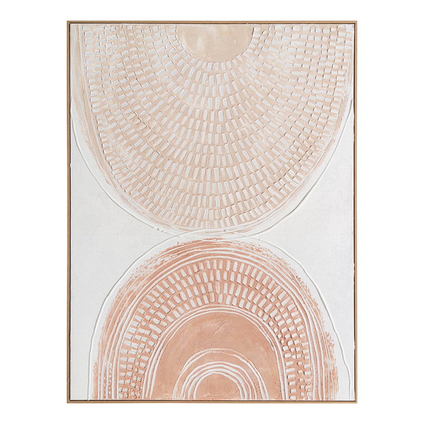 Urban Style Brushmarks Oil Painting Textured Blush Arches