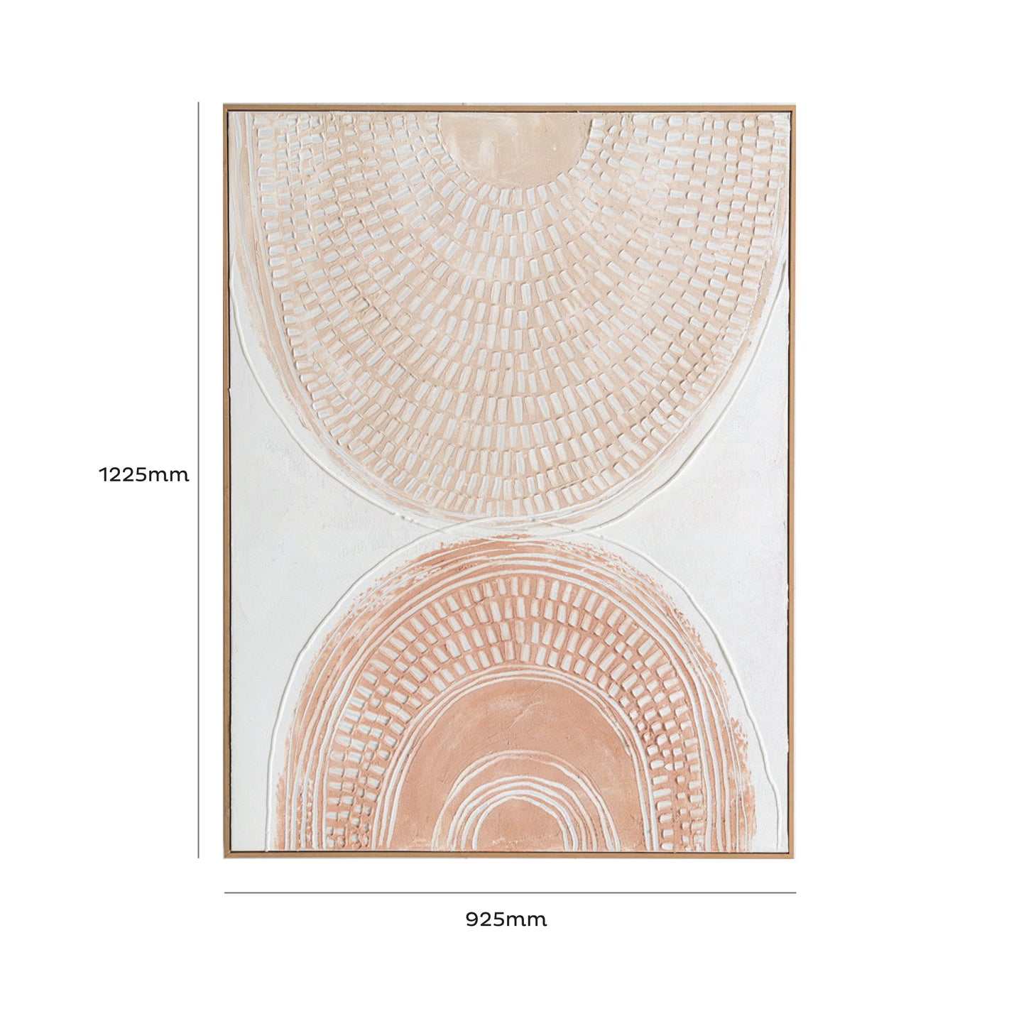 Urban Style Brushmarks Oil Painting Textured Blush Arches