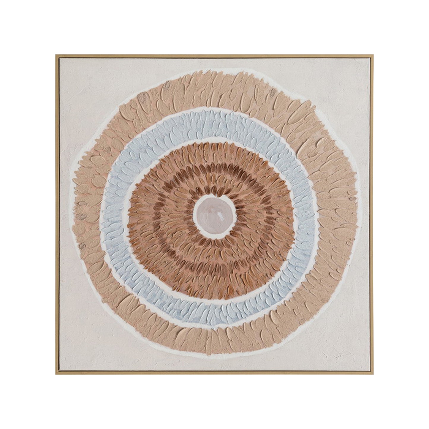 Urban Style Brushmarks Oil Painting Textured Natural Ring