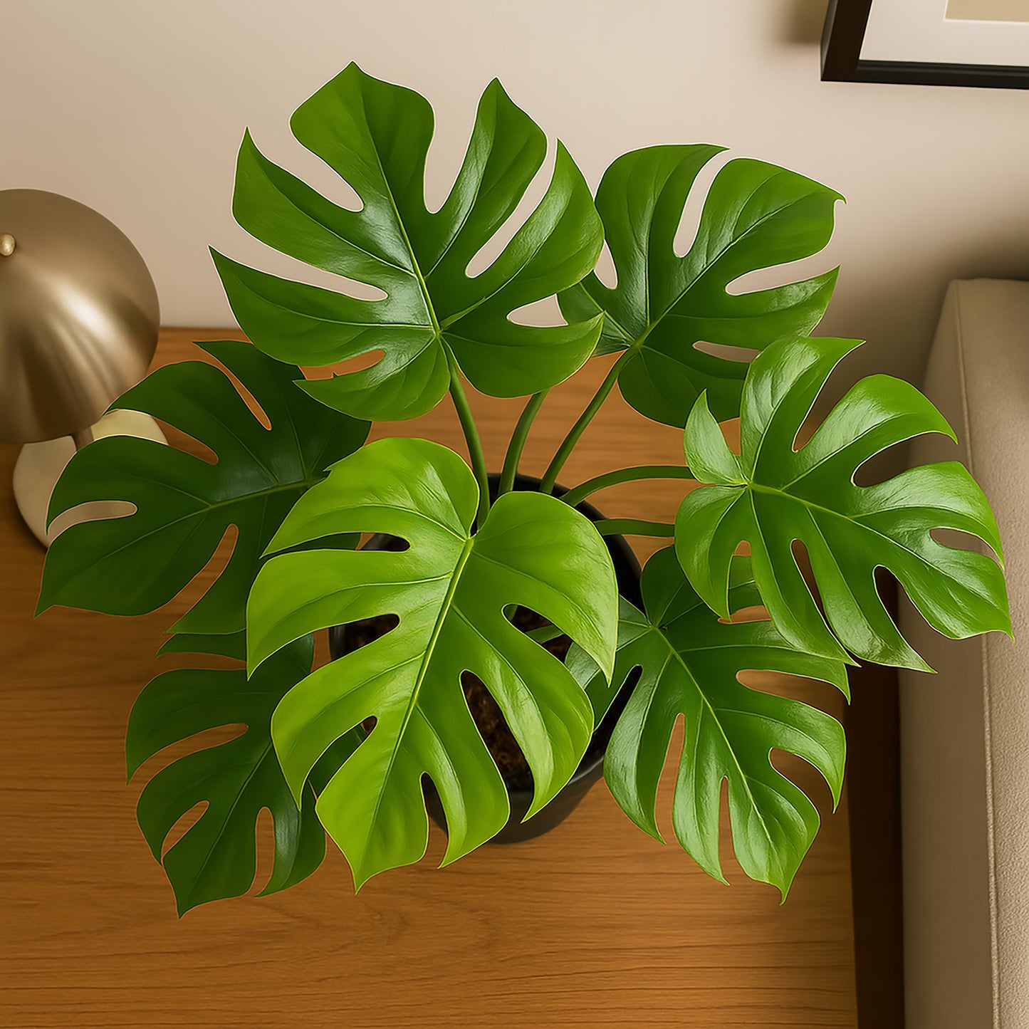Urbanstyle Faux Real Rhaphidophora Plant – Natural Style, Zero Effort