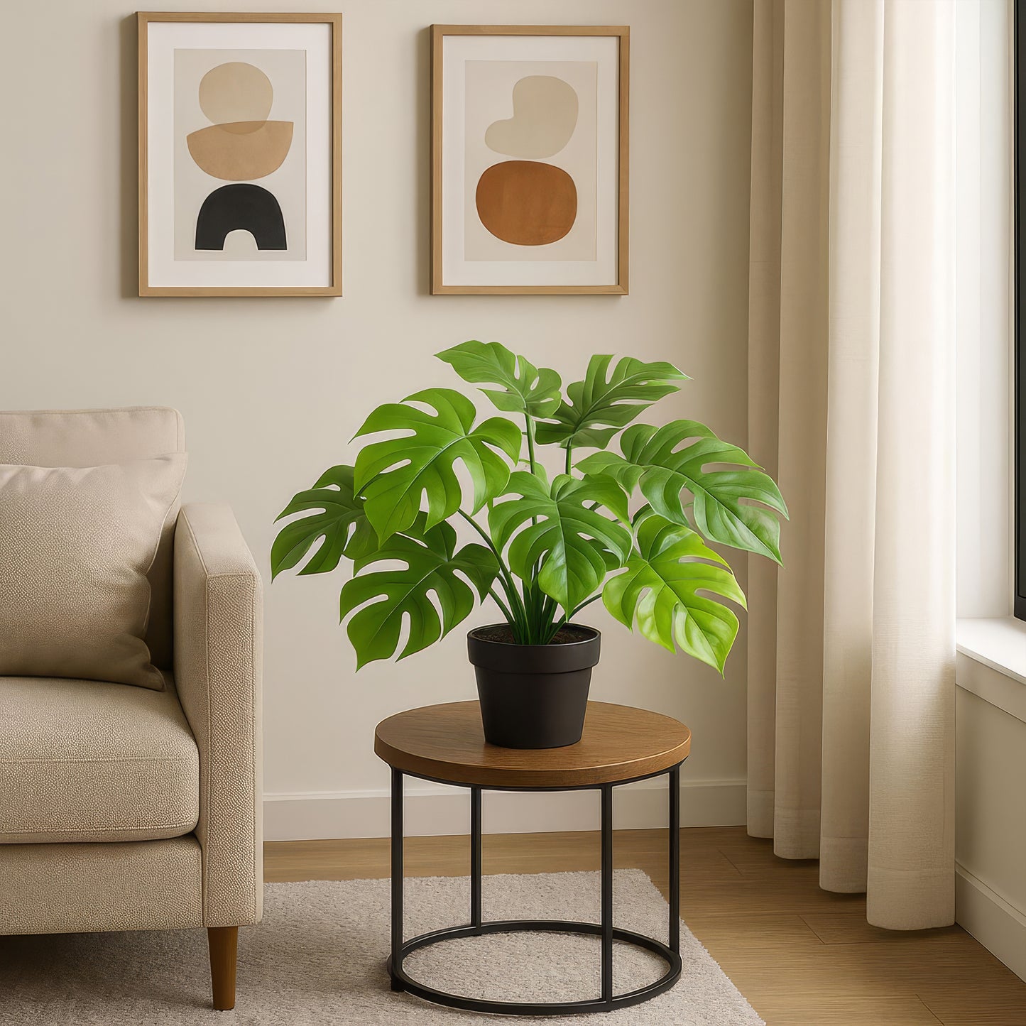 Urbanstyle Faux Real Rhaphidophora Plant – Natural Style, Zero Effort