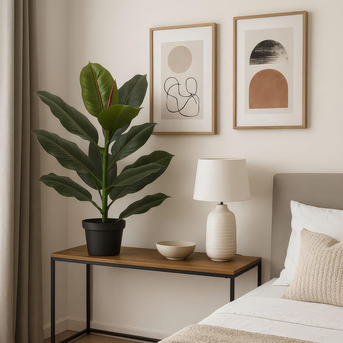 Urban Style Faux Real Ficus Elastica – Effortless Green Elegance