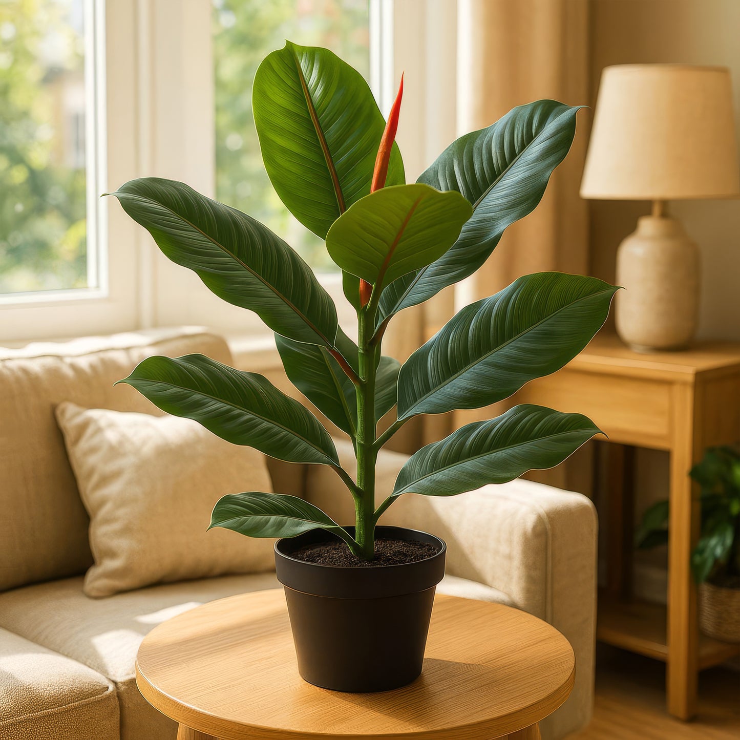 Urban Style Faux Real Ficus Elastica – Effortless Green Elegance