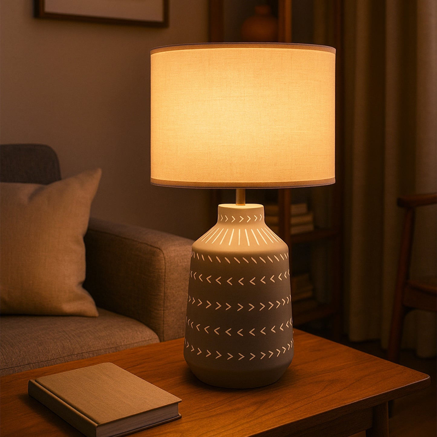 Urban Style Grace Table Lamp Grey