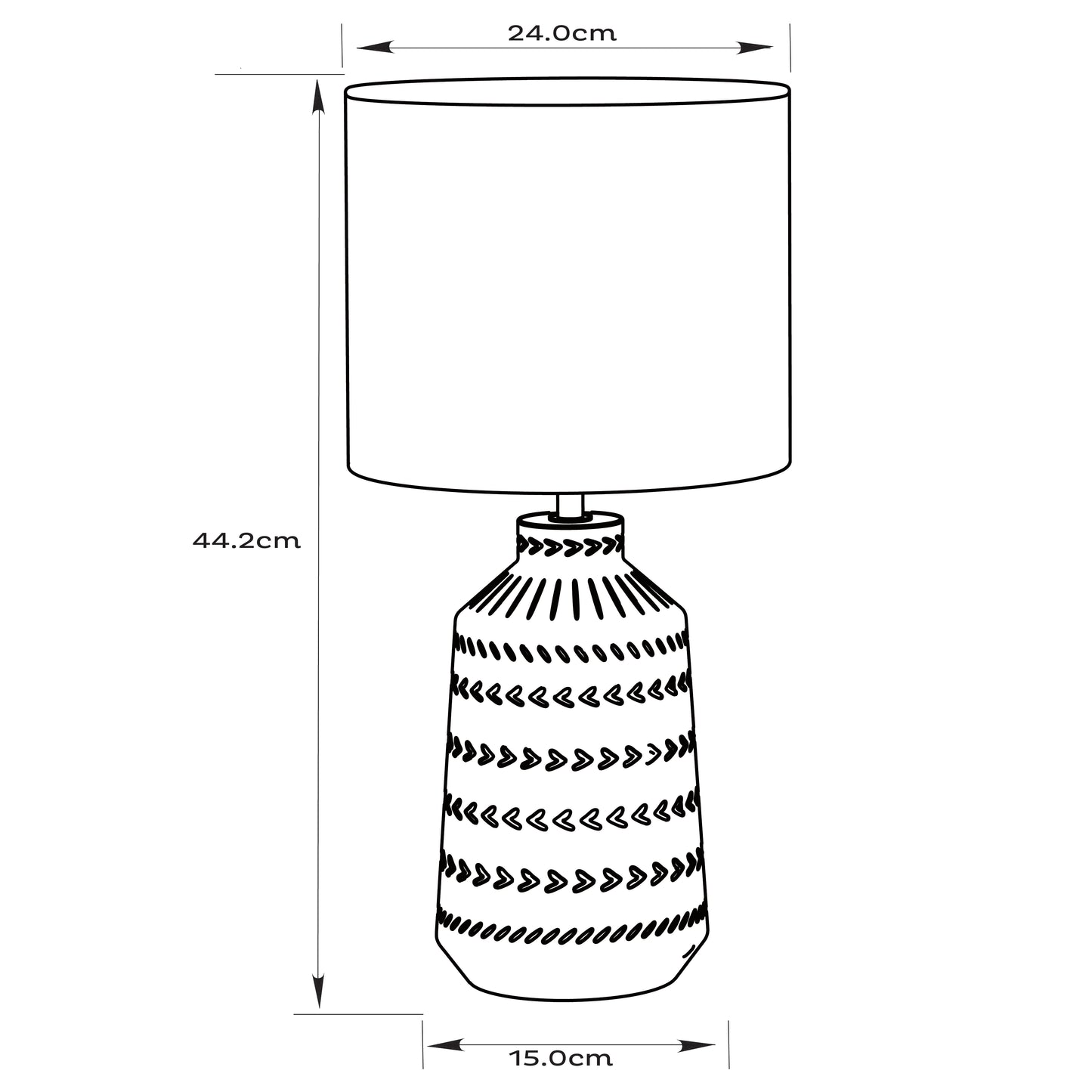 Urban Style Grace Table Lamp Grey