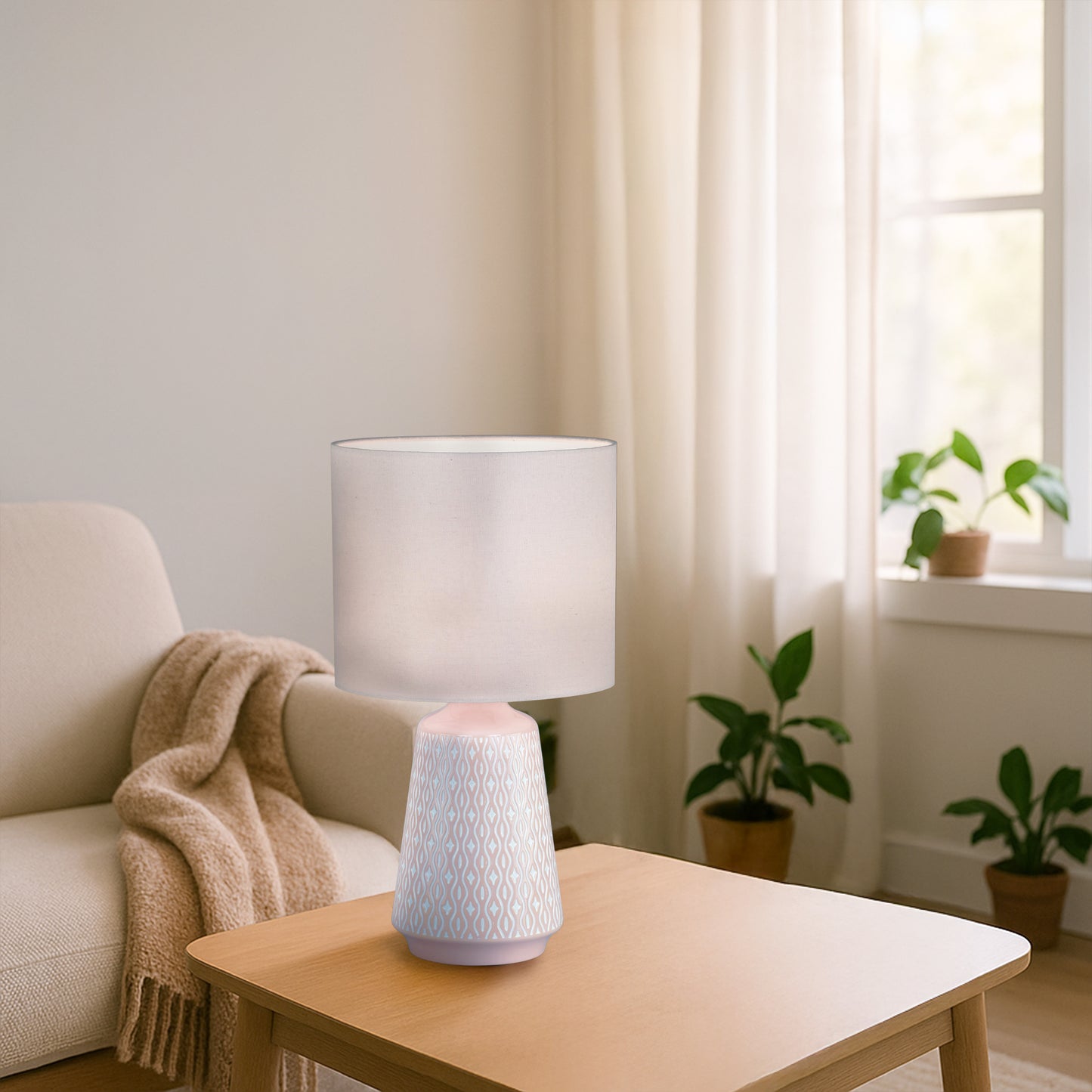 Urban Style Inga Table Lamp Terracotta