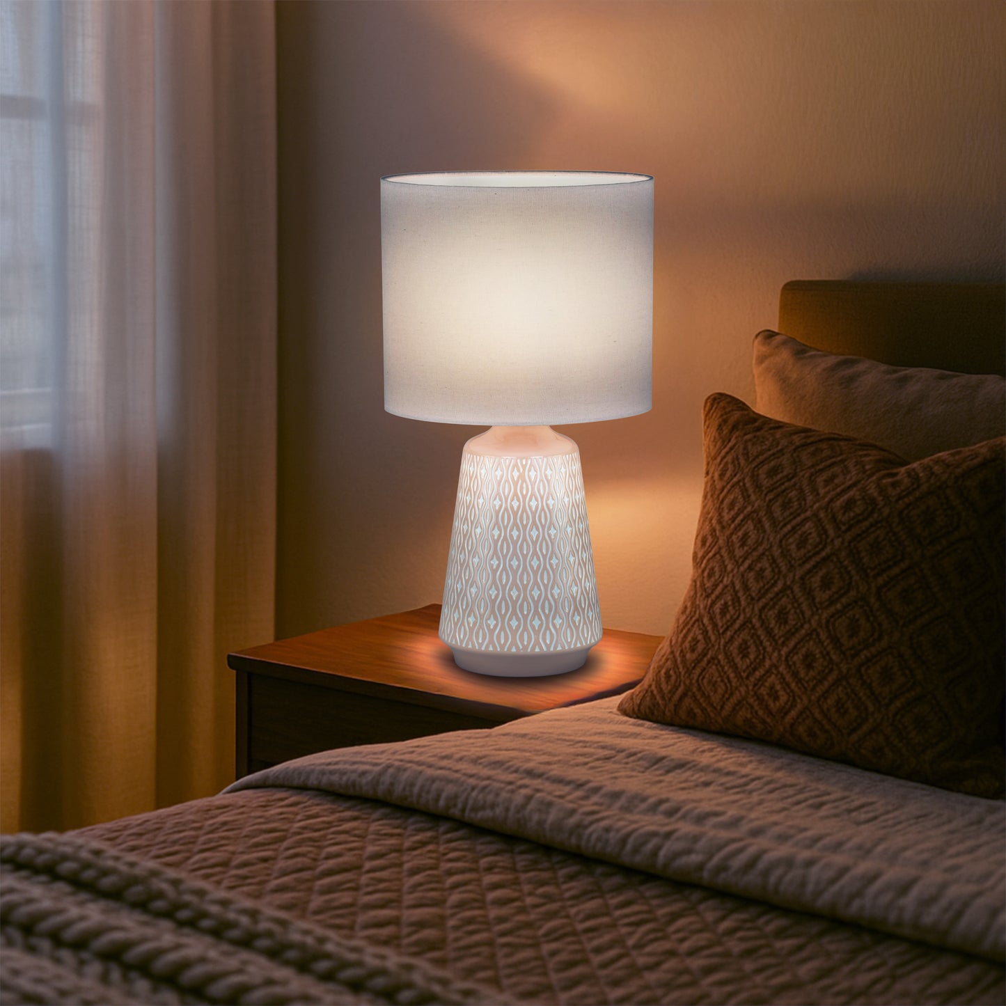 Urban Style Inga Table Lamp Terracotta