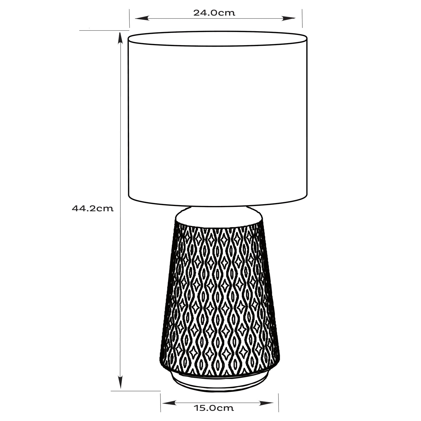 Urban Style Inga Table Lamp Terracotta