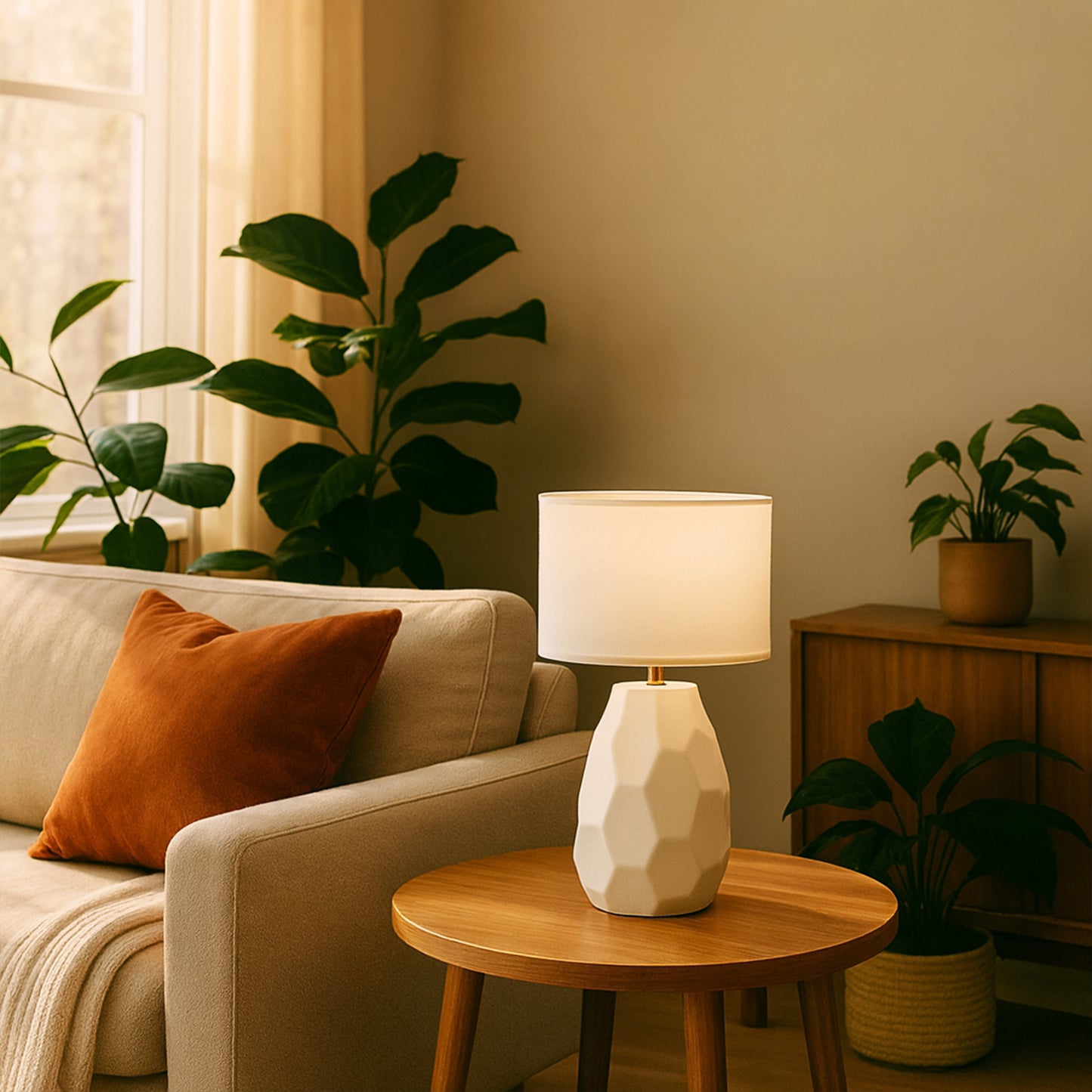Urban Style Jane Table Lamp White