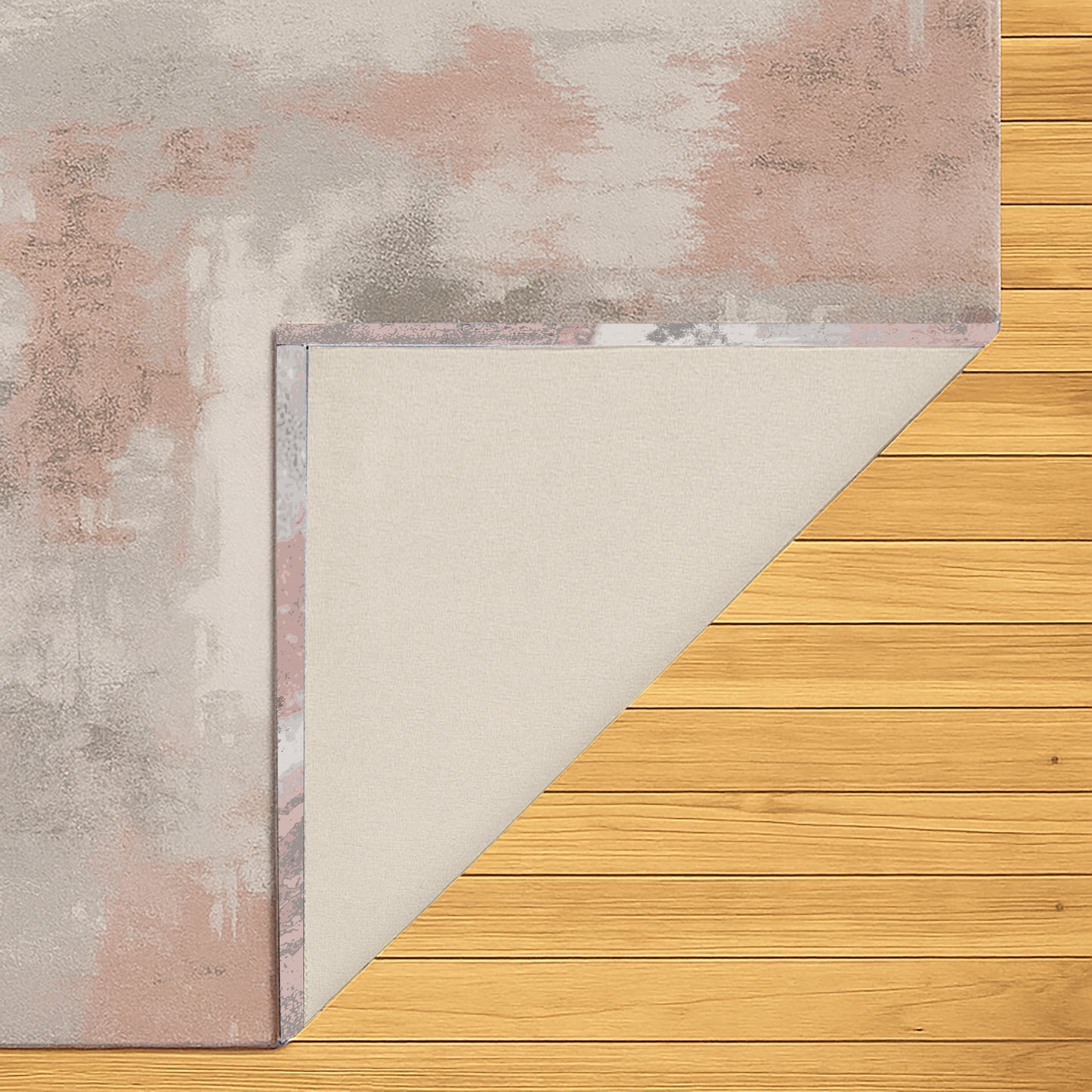 Urban Style Abstract Printed Microfibre Rug – Pink (160x240cm)