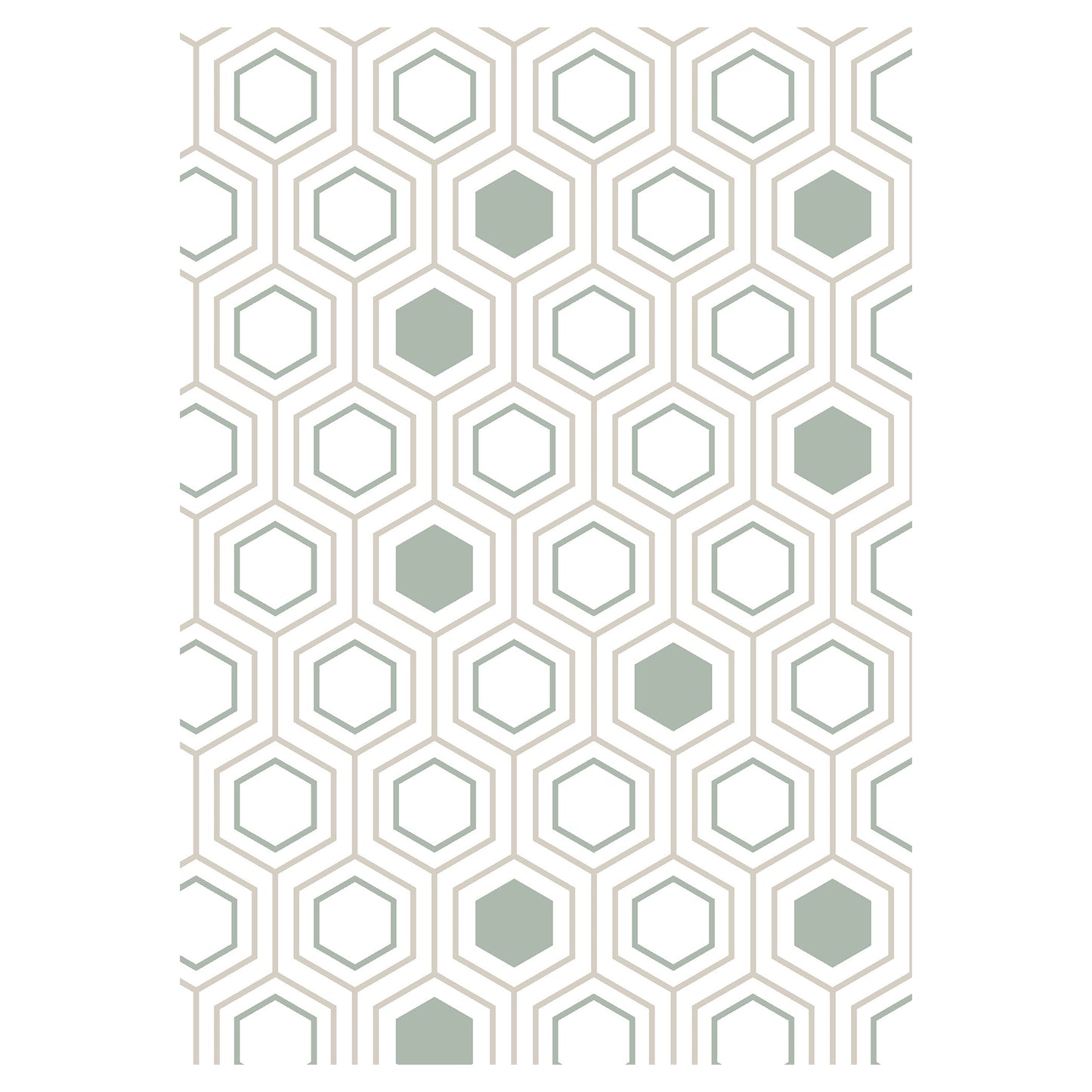Urban Style Geometric Printed Microfibre Rug – Pastel Hexagons | 160 x 240cm