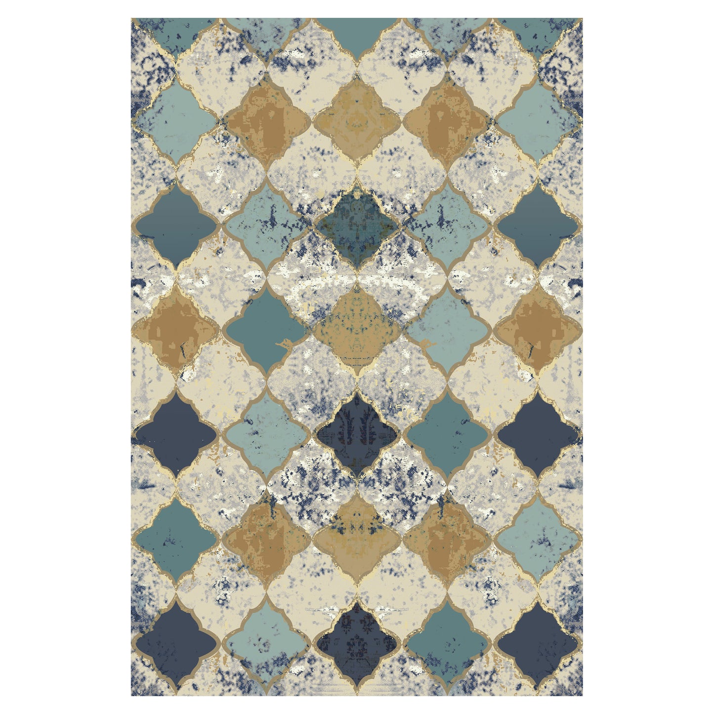Urban Style Bazaar Printed Microfibre Rug – Turkish Tiles | 160x240cm