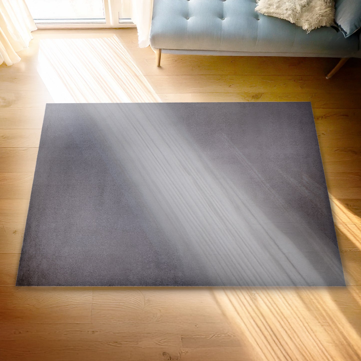 Urban Style Plush Rabbit Fur Rug – Charcoal | 240 x 340cm
