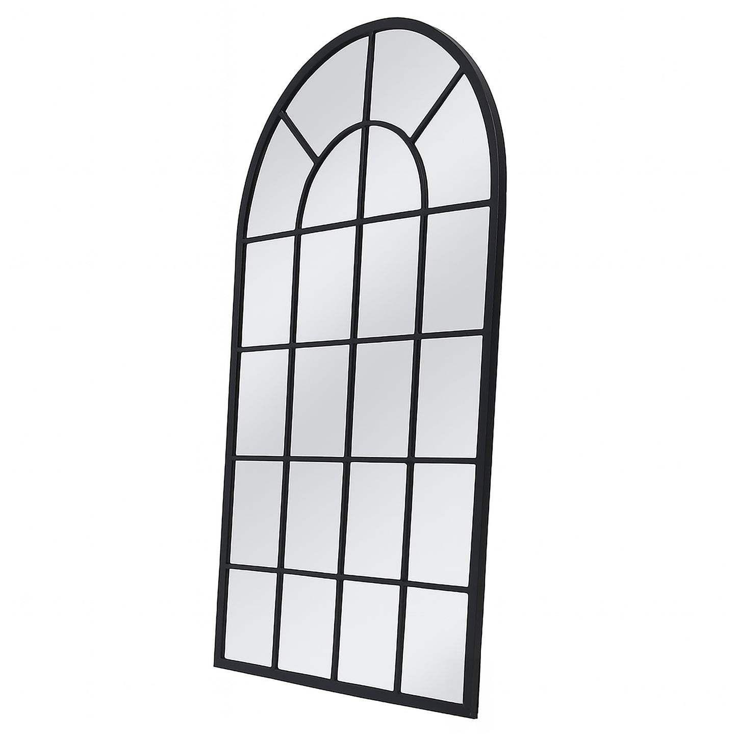 Urban Style Reflections Arch Mirror – Black | 80cm x 120cm