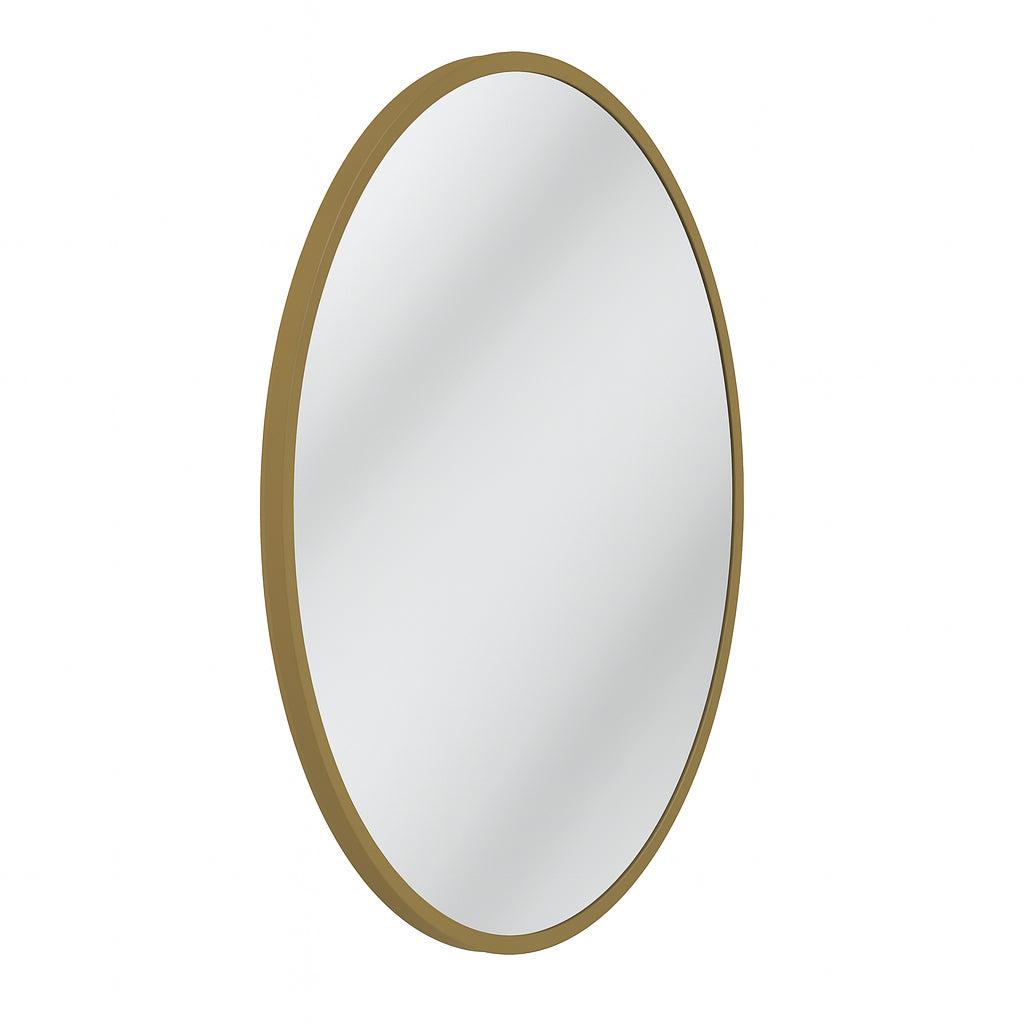 Urban Style Reflections Round Mirror – Gold | 80cm Diameter