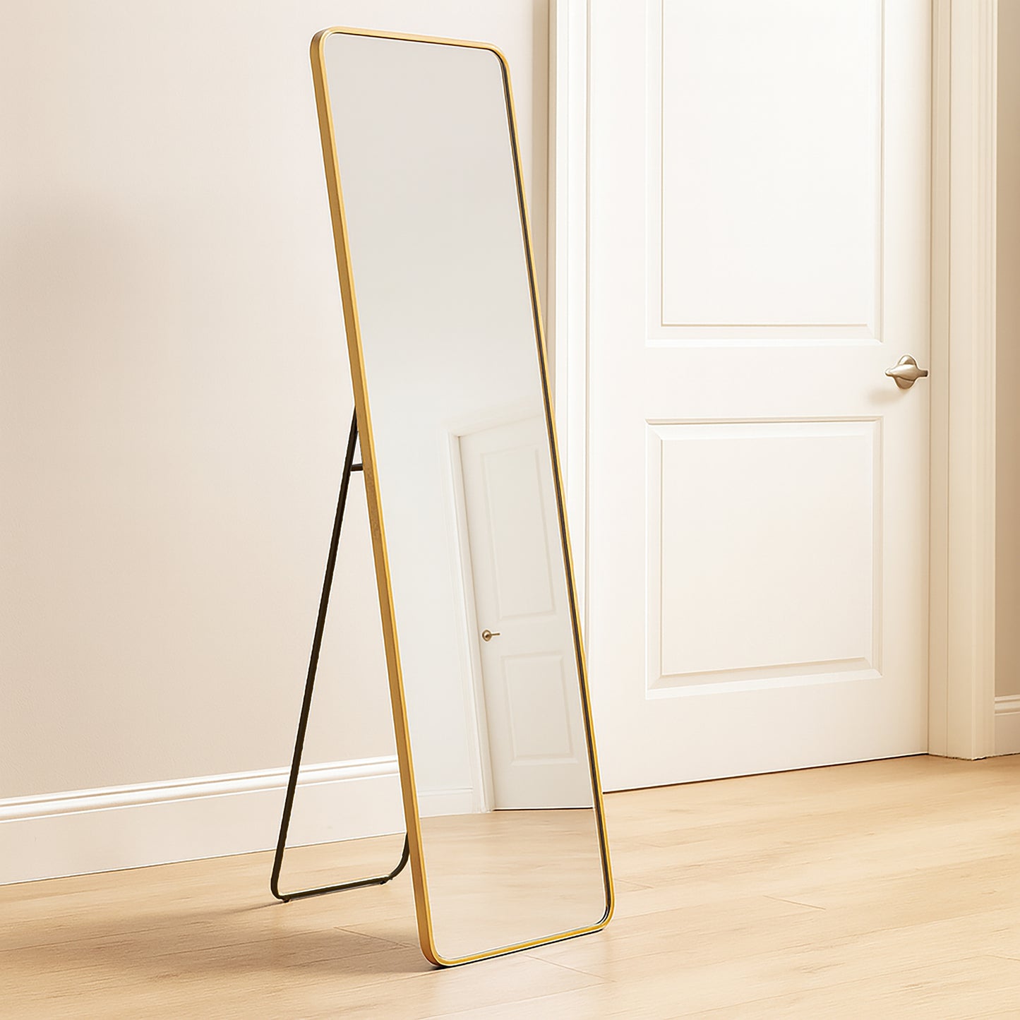 Urban Style Reflections Free Standing Mirror – Gold | 150cm