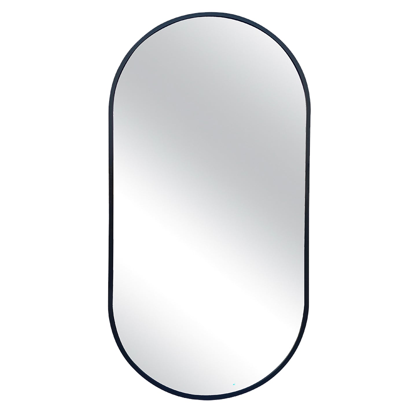 Urban Style Reflections Oval Mirror – Black | 120cm
