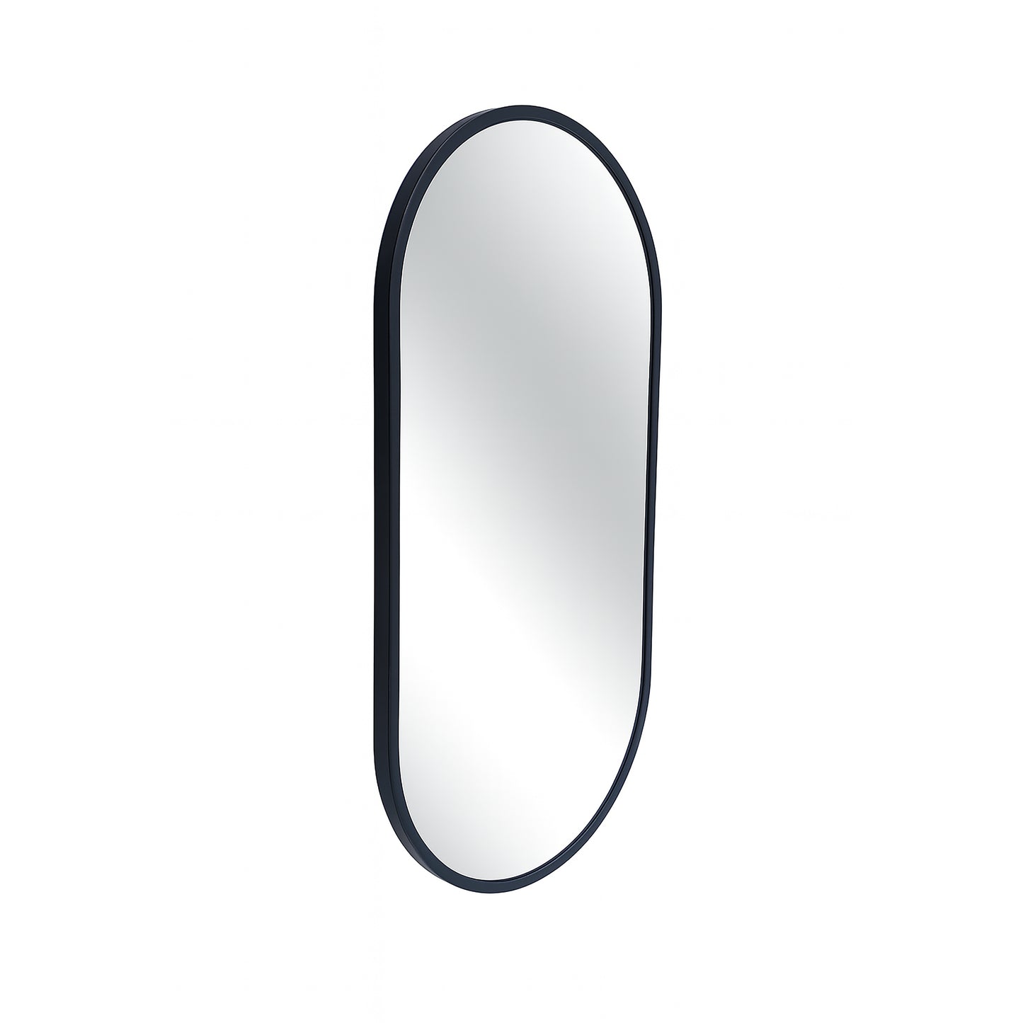 Urban Style Reflections Oval Mirror – Black | 120cm