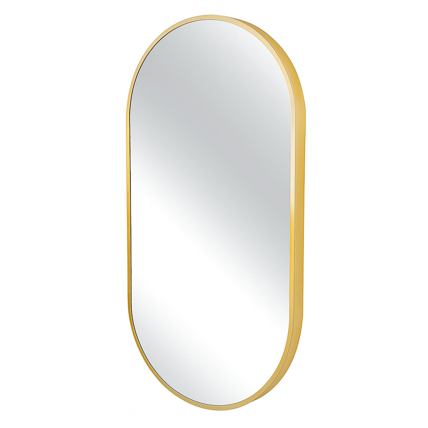 Urban Style Reflections Oval Mirror – Gold | 120cm