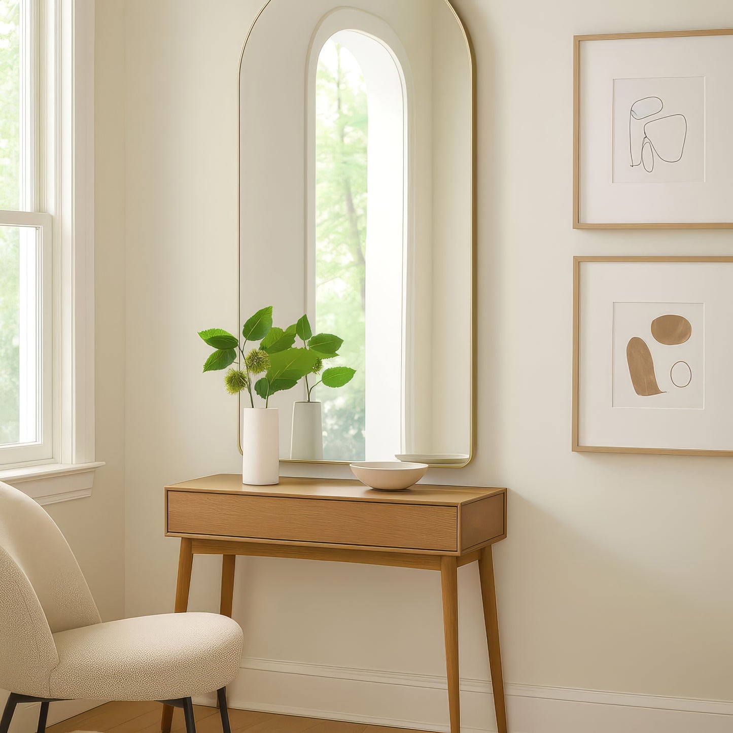 Urban Style Reflections Arch Mirror – Gold | 60cm x 160cm