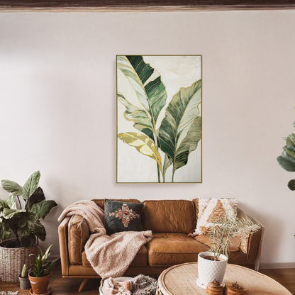 Urban Style Brushmarks Foiled Canvas Palms
