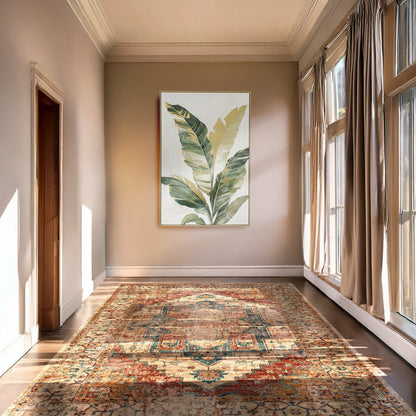 Urban Style Brushmarks Foiled Canvas Palms