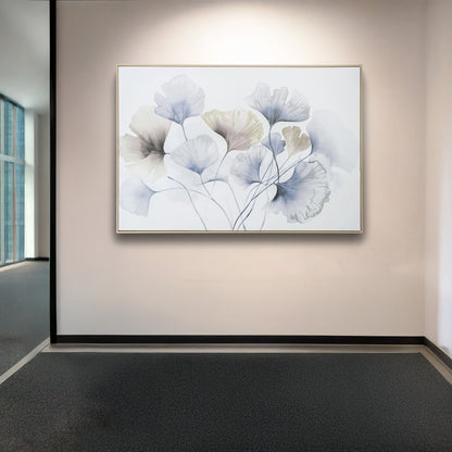 Urban Style Brushmarks Embellished Canvas Blue Ginko