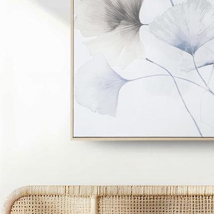 Urban Style Brushmarks Embellished Canvas Blue Ginko