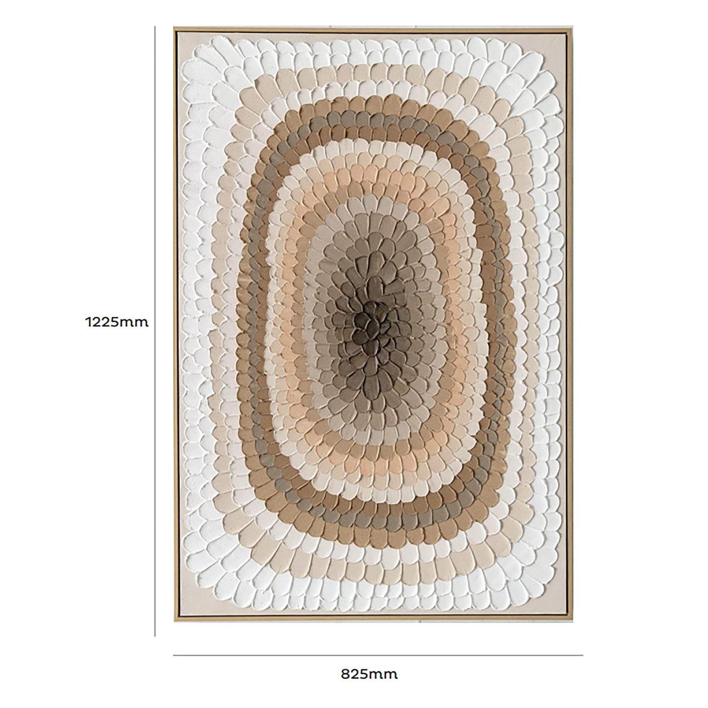 Urban Style Brushmarks Oil Painting Textured Ochre Strokes