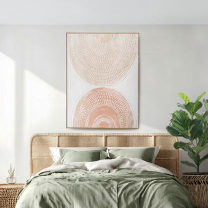 Urban Style Brushmarks Oil Painting Textured Blush Arches