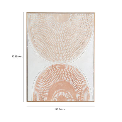Urban Style Brushmarks Oil Painting Textured Blush Arches