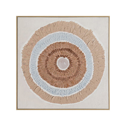 Urban Style Brushmarks Oil Painting Textured Natural Ring
