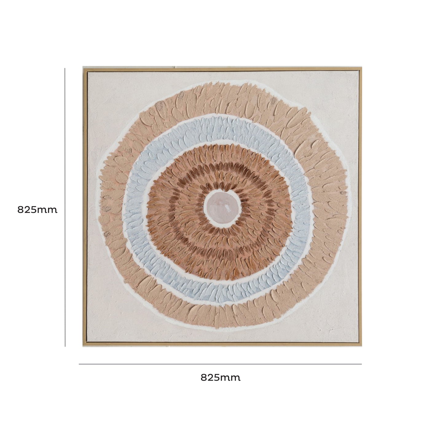 Urban Style Brushmarks Oil Painting Textured Natural Ring