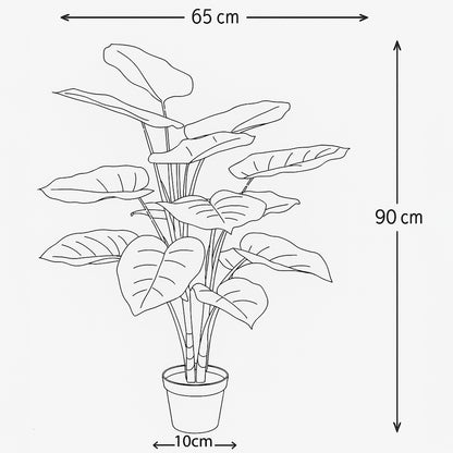 Urban Style Faux Real Pothos Plant – Lifelike Indoor Décor