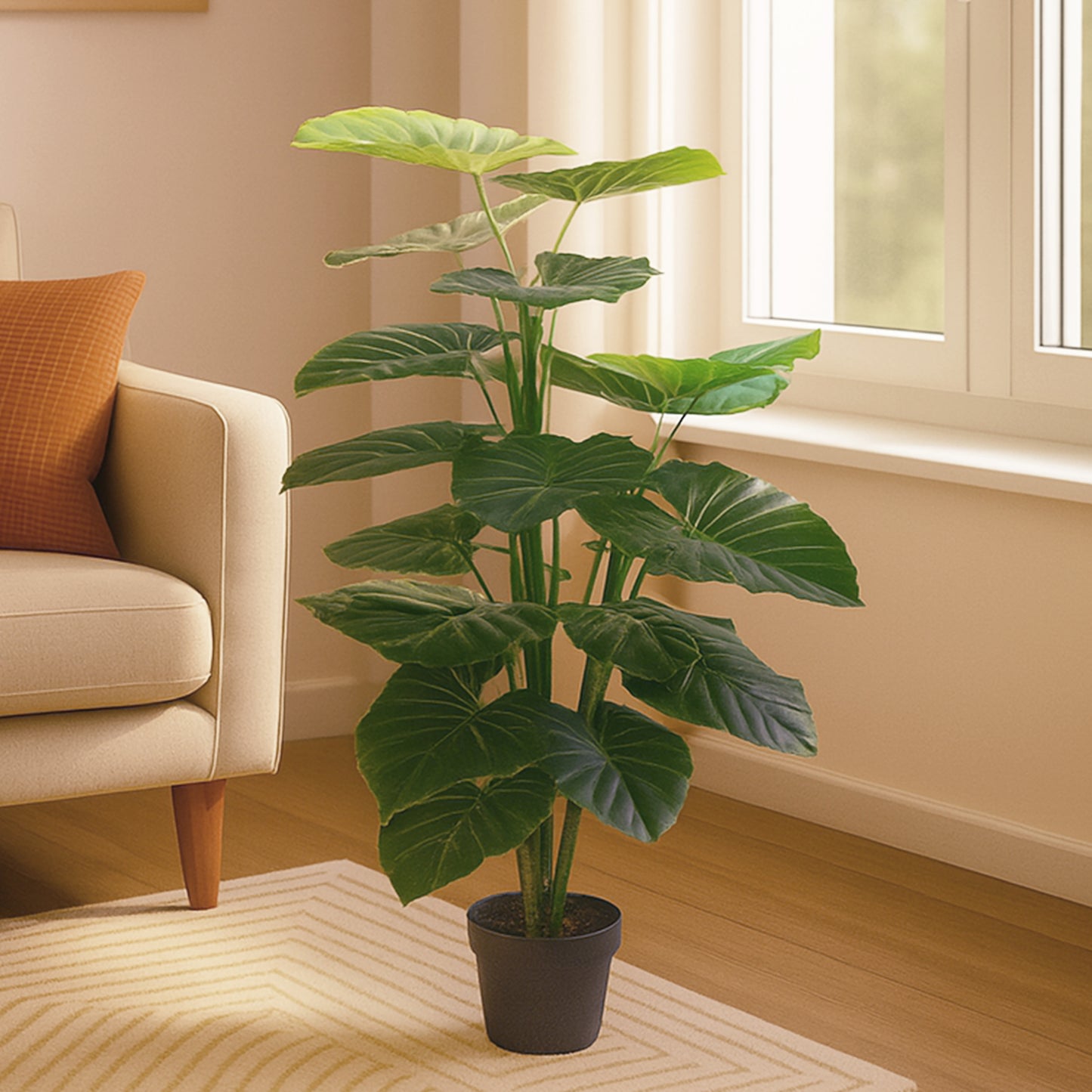 Urban Style Faux Real Taro Plant – Statement Indoor Greenery