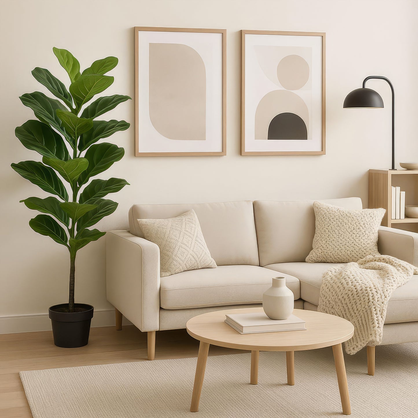 Urban Style Faux Real Fiddle Leaf Tree – Contemporary Greenery Without the Fuss