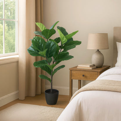 Urban Style Faux Real Fiddle Leaf Tree – Contemporary Greenery Without the Fuss
