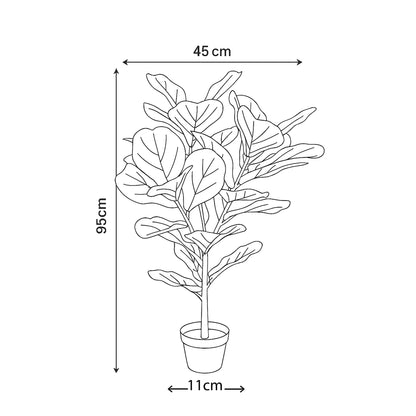 Urban Style Faux Real Fiddle Leaf Tree – Contemporary Greenery Without the Fuss