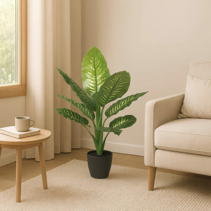 Urban Style Faux Real Dieffenbachia Plant – Effortless Tropical Elegance