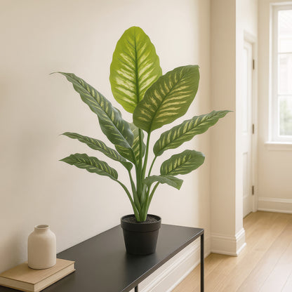 Urban Style Faux Real Dieffenbachia Plant – Effortless Tropical Elegance