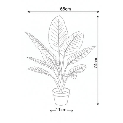 Urban Style Faux Real Dieffenbachia Plant – Effortless Tropical Elegance