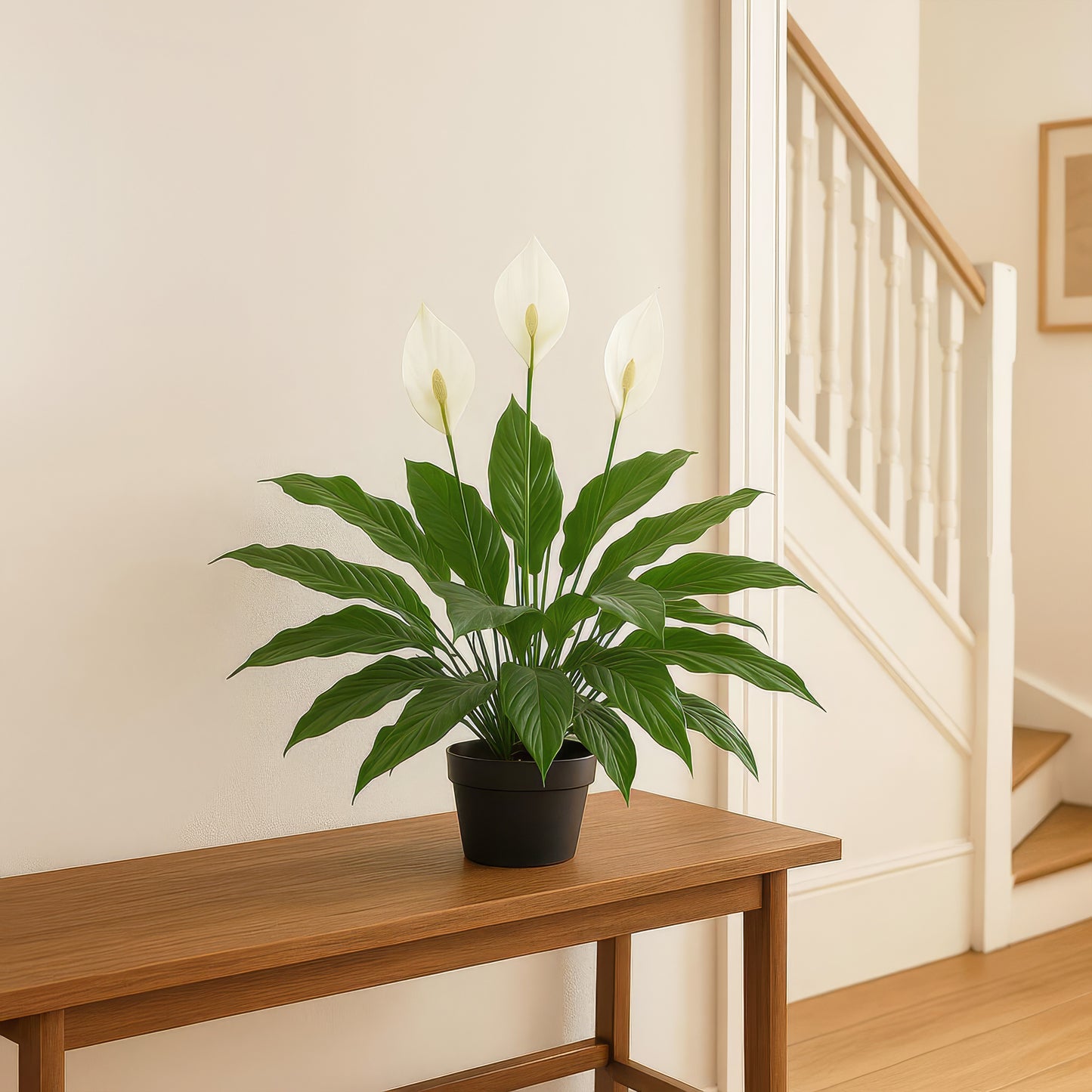Urban Style Faux Real Spathephyllum Flower – Botanical Elegance Without the Fuss