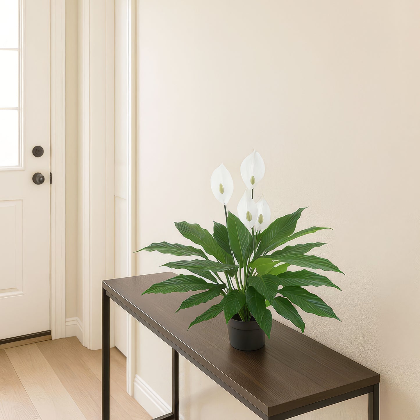 Urban Style Faux Real Spathephyllum Flower – Botanical Elegance Without the Fuss