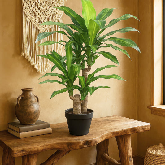 Urban Style Faux Real Dracaena Fragrans – Low-Maintenance Tropical Style