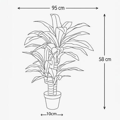 Urban Style Faux Real Dracaena Fragrans – Low-Maintenance Tropical Style