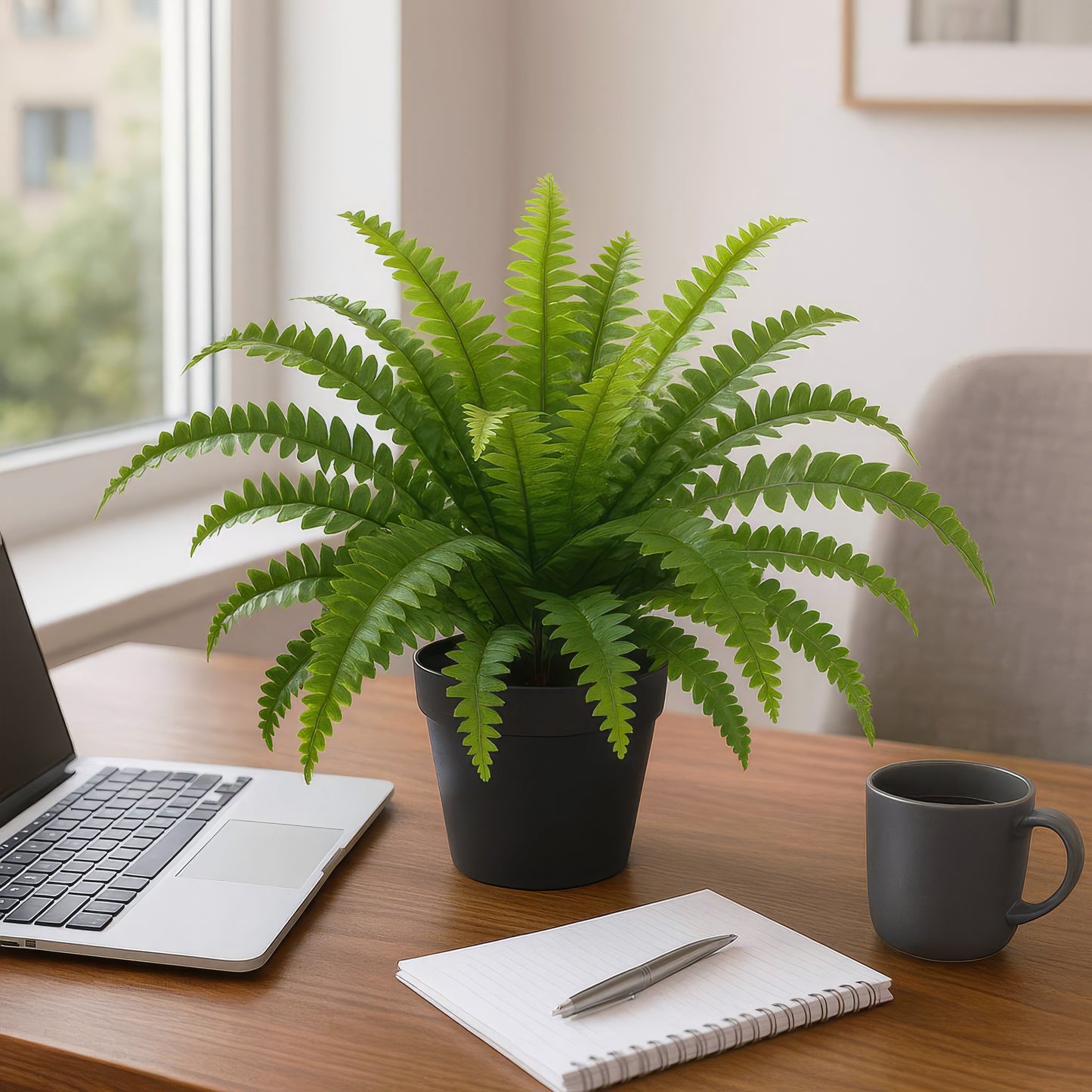 Urban Style Faux Real Boston Fern – Lush Greenery Without the Fuss