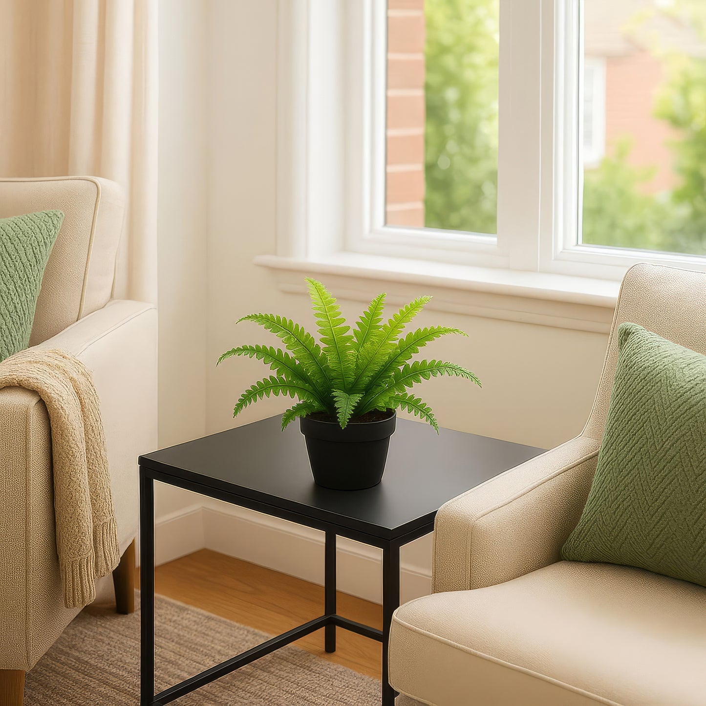 Urban Style Faux Real Boston Fern – Lush Greenery Without the Fuss
