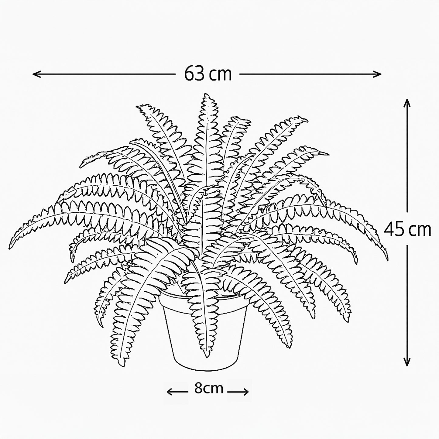 Urban Style Faux Real Boston Fern – Lush Greenery Without the Fuss