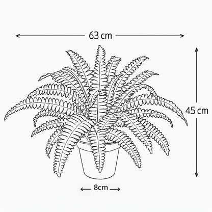 Urban Style Faux Real Boston Fern – Lush Greenery Without the Fuss