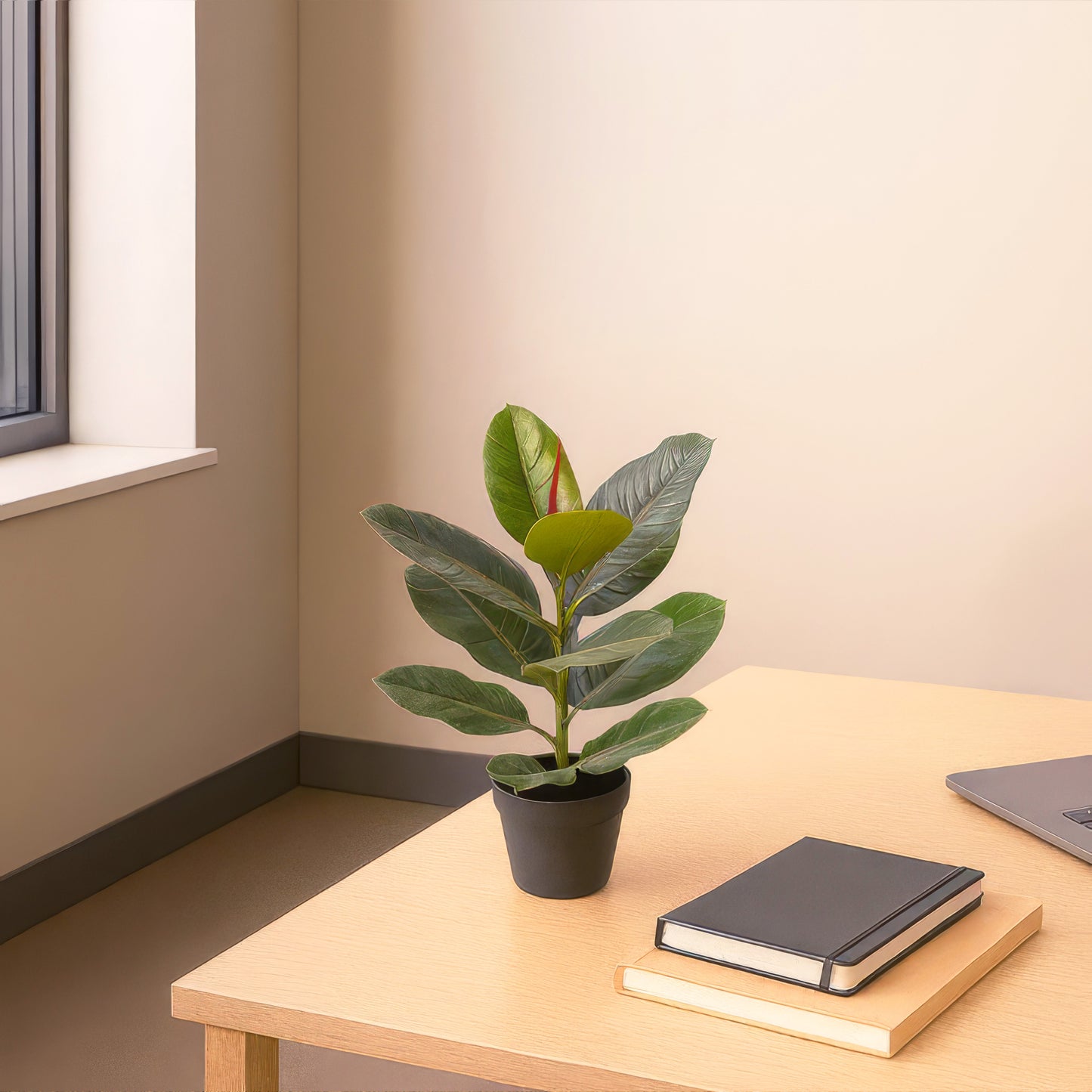 Urban Style Faux Real Ficus Elastica – Effortless Green Elegance